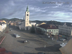 Náměstí, koste sv. Markéty