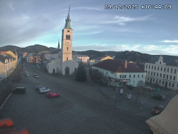 Náměstí, koste sv. Markéty