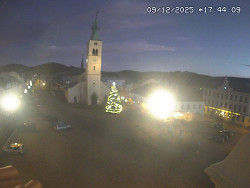 Náměstí, koste sv. Markéty