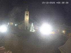 Náměstí, koste sv. Markéty