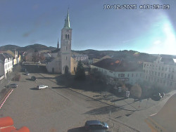 Náměstí, koste sv. Markéty