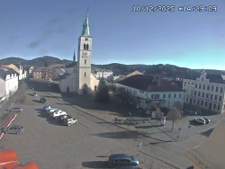 Náměstí, koste sv. Markéty