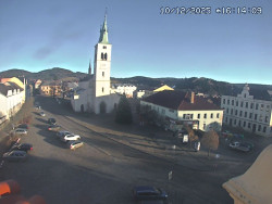 Náměstí, koste sv. Markéty