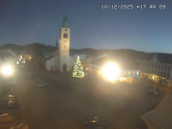 Náměstí, koste sv. Markéty