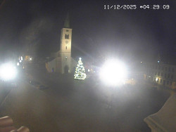 Náměstí, koste sv. Markéty