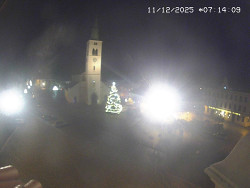 Náměstí, koste sv. Markéty