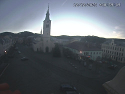 Náměstí, koste sv. Markéty