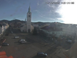 Náměstí, koste sv. Markéty