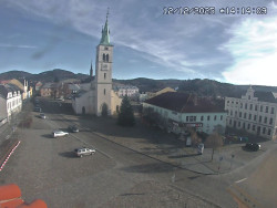 Náměstí, koste sv. Markéty