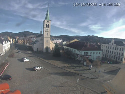 Náměstí, koste sv. Markéty