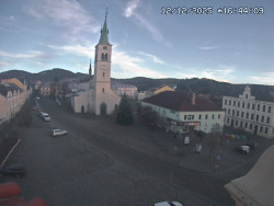 Náměstí, koste sv. Markéty