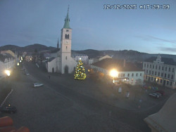 Náměstí, koste sv. Markéty