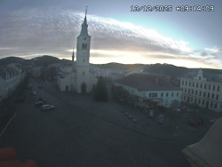 Náměstí, koste sv. Markéty