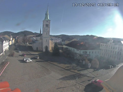 Náměstí, koste sv. Markéty