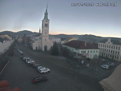 Náměstí, koste sv. Markéty