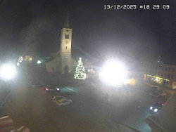 Náměstí, koste sv. Markéty