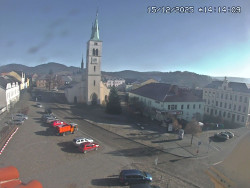 Náměstí, koste sv. Markéty