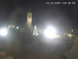 Náměstí, koste sv. Markéty