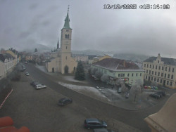 Náměstí, koste sv. Markéty