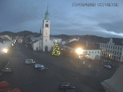 Náměstí, koste sv. Markéty