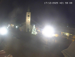 Náměstí, koste sv. Markéty