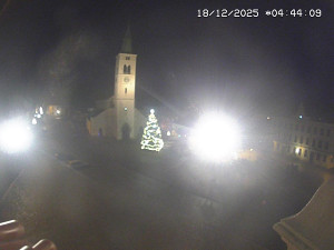 Město Kašperské Hory - Náměstí, koste sv. Markéty - 18.12.2025 v 03:45 Město Kašperské Hory - Náměstí, koste sv. Markéty - 18.12.2025 v 03:45