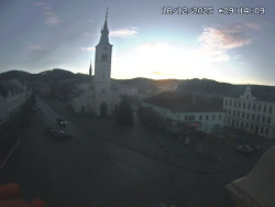 Náměstí, koste sv. Markéty