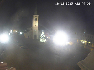 Město Kašperské Hory - Náměstí, koste sv. Markéty - 18.12.2025 v 21:45 Město Kašperské Hory - Náměstí, koste sv. Markéty - 18.12.2025 v 21:45