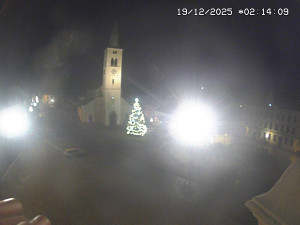 Město Kašperské Hory - Náměstí, koste sv. Markéty - 19.12.2025 v 01:15 Město Kašperské Hory - Náměstí, koste sv. Markéty - 19.12.2025 v 01:15