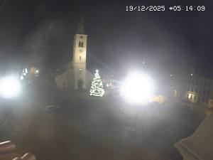 Město Kašperské Hory - Náměstí, koste sv. Markéty - 19.12.2025 v 04:15 Město Kašperské Hory - Náměstí, koste sv. Markéty - 19.12.2025 v 04:15