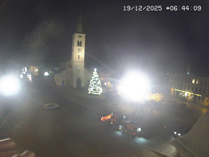 Město Kašperské Hory - Náměstí, koste sv. Markéty - 19.12.2025 v 05:45 Město Kašperské Hory - Náměstí, koste sv. Markéty - 19.12.2025 v 05:45