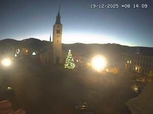 Město Kašperské Hory - Náměstí, koste sv. Markéty - 19.12.2025 v 07:15 Město Kašperské Hory - Náměstí, koste sv. Markéty - 19.12.2025 v 07:15