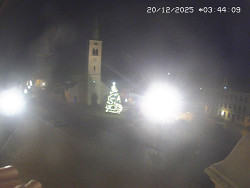 Náměstí, koste sv. Markéty