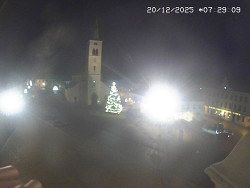 Náměstí, koste sv. Markéty