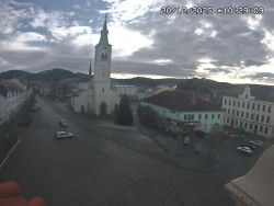 Náměstí, koste sv. Markéty