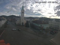 Náměstí, koste sv. Markéty