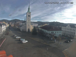 Náměstí, koste sv. Markéty