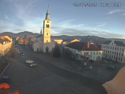 Náměstí, koste sv. Markéty