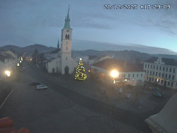 Náměstí, koste sv. Markéty