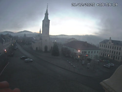 Náměstí, koste sv. Markéty