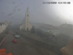 Náměstí, koste sv. Markéty