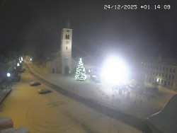 Náměstí, koste sv. Markéty