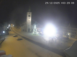 Náměstí, koste sv. Markéty