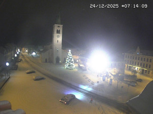 Město Kašperské Hory - Náměstí, koste sv. Markéty - 24.12.2025 v 06:15 Město Kašperské Hory - Náměstí, koste sv. Markéty - 24.12.2025 v 06:15