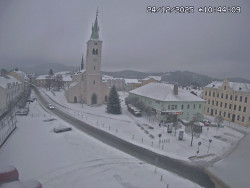 Náměstí, koste sv. Markéty