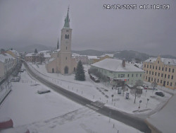 Náměstí, koste sv. Markéty