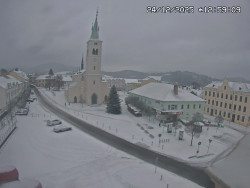 Náměstí, koste sv. Markéty