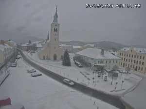 Město Kašperské Hory - Náměstí, koste sv. Markéty - 24.12.2025 v 12:15 Město Kašperské Hory - Náměstí, koste sv. Markéty - 24.12.2025 v 12:15