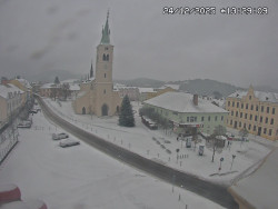 Náměstí, koste sv. Markéty