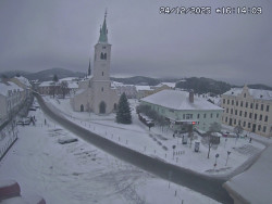 Náměstí, koste sv. Markéty